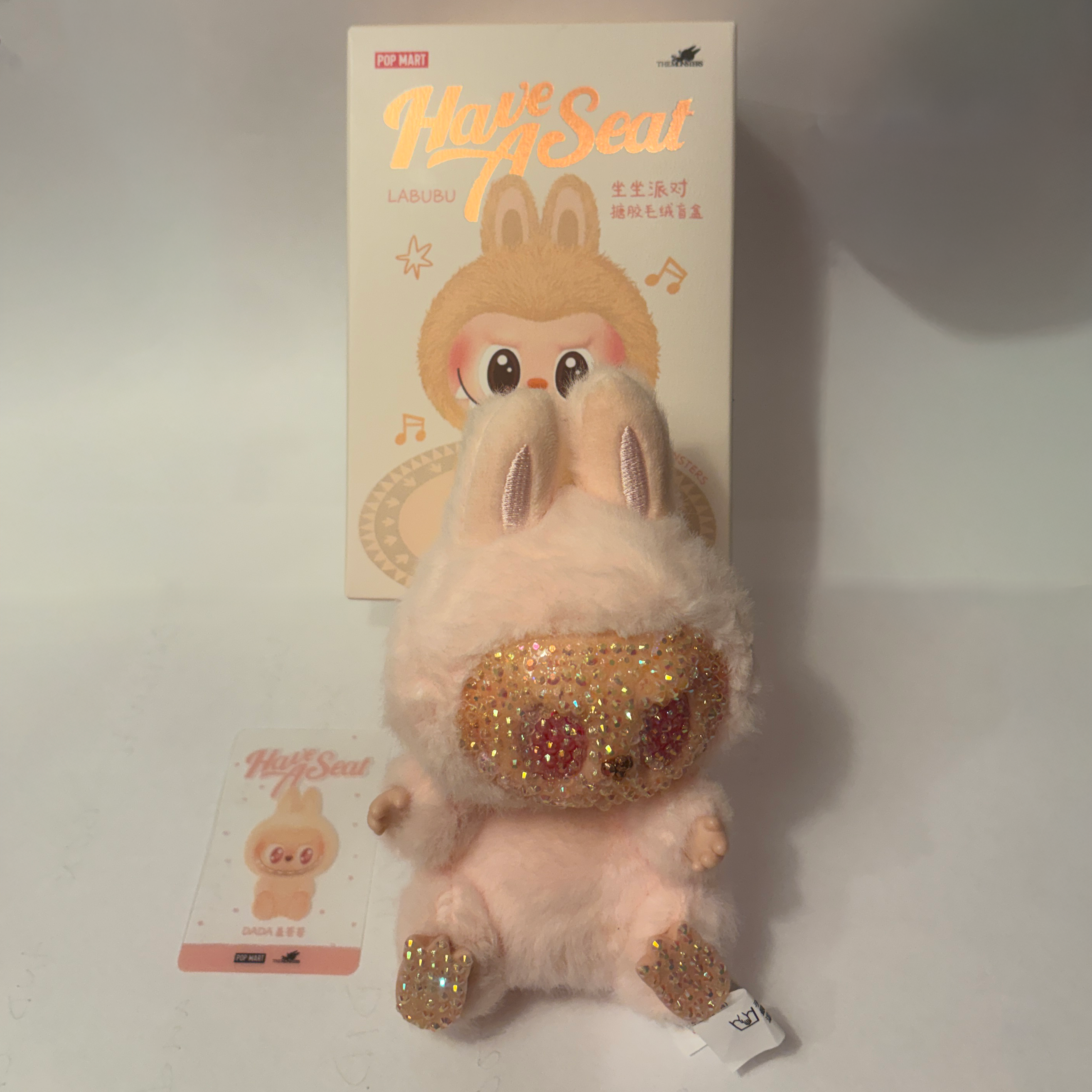 Labubu with box and card